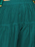 Girl's Green Kurta Salwar And Dupatta Set